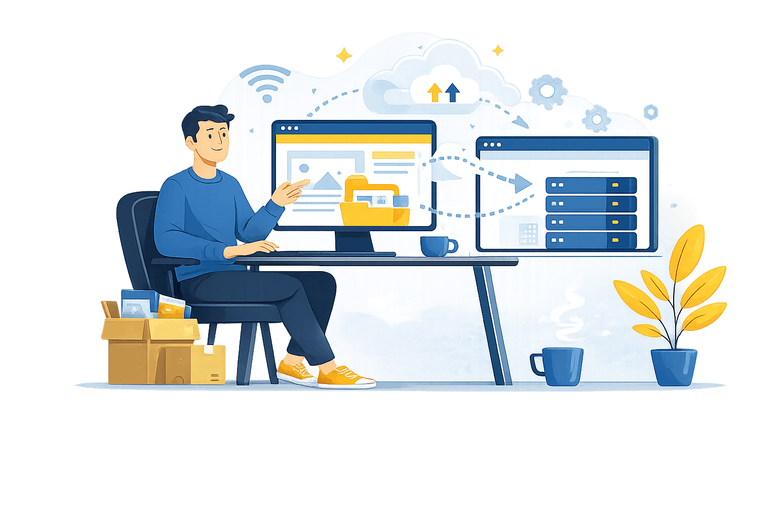 Web hosting, WordPress hosting ve reseller hosting için ücretsiz taşıma desteği